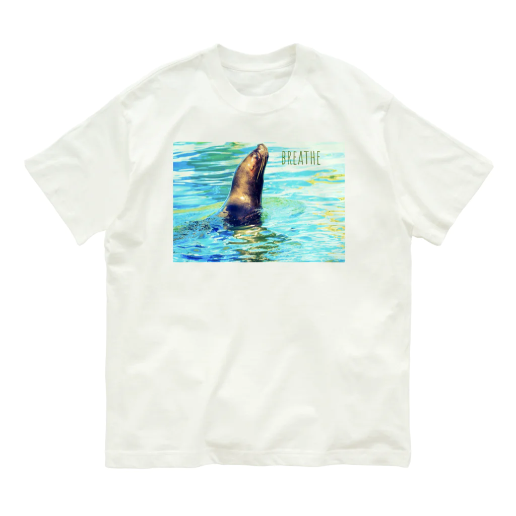 蛍石のbreathe オーガニックコットンTシャツ