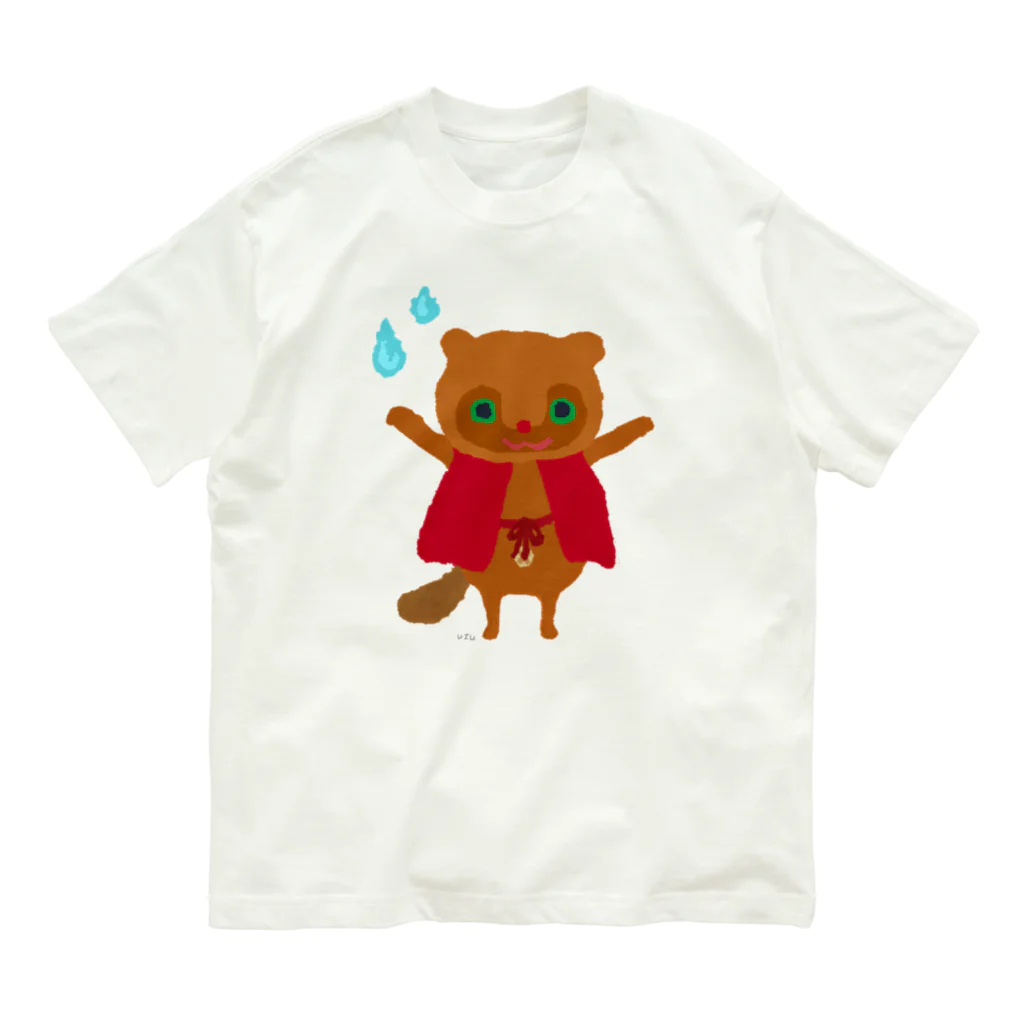 おばけ商店のおばけTシャツ＜でっかい赤殿中＞ Organic Cotton T-Shirt