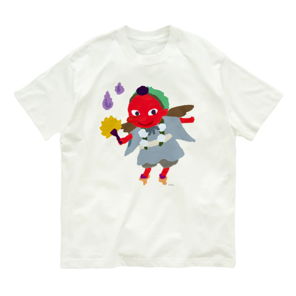 おばけ商店のおばけTシャツ＜でっかい天狗＞ Organic Cotton T-Shirt