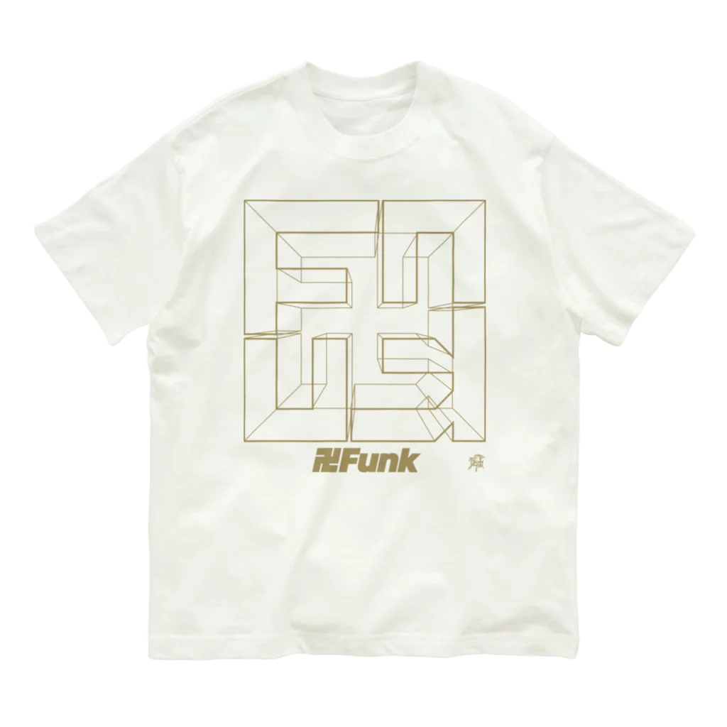 DEATHPOGRAPHYの卍FUNK LINE 1 GD オーガニックコットンTシャツ