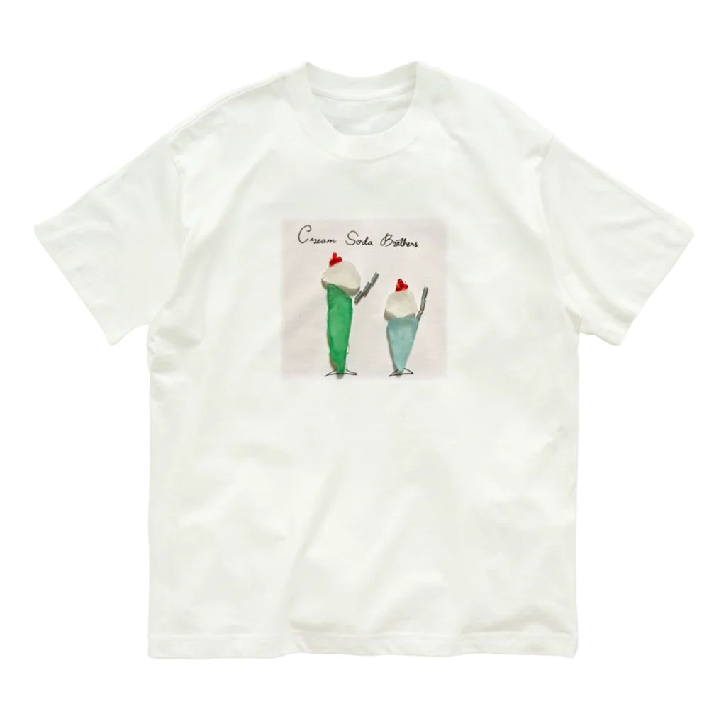 Mouse Houseのクリームソーダブラザーズ オーガニックコットンTシャツ