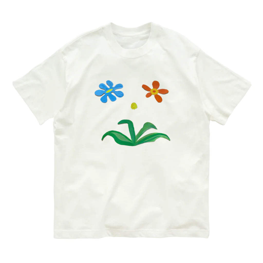 rabbit_costumeのお花のTシャツ Organic Cotton T-Shirt