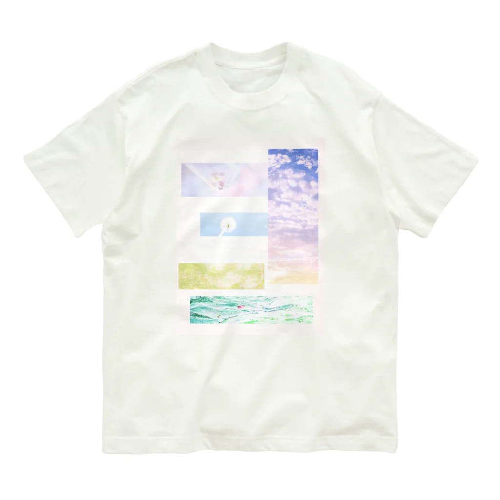 蛍石のブロック Organic Cotton T-Shirt