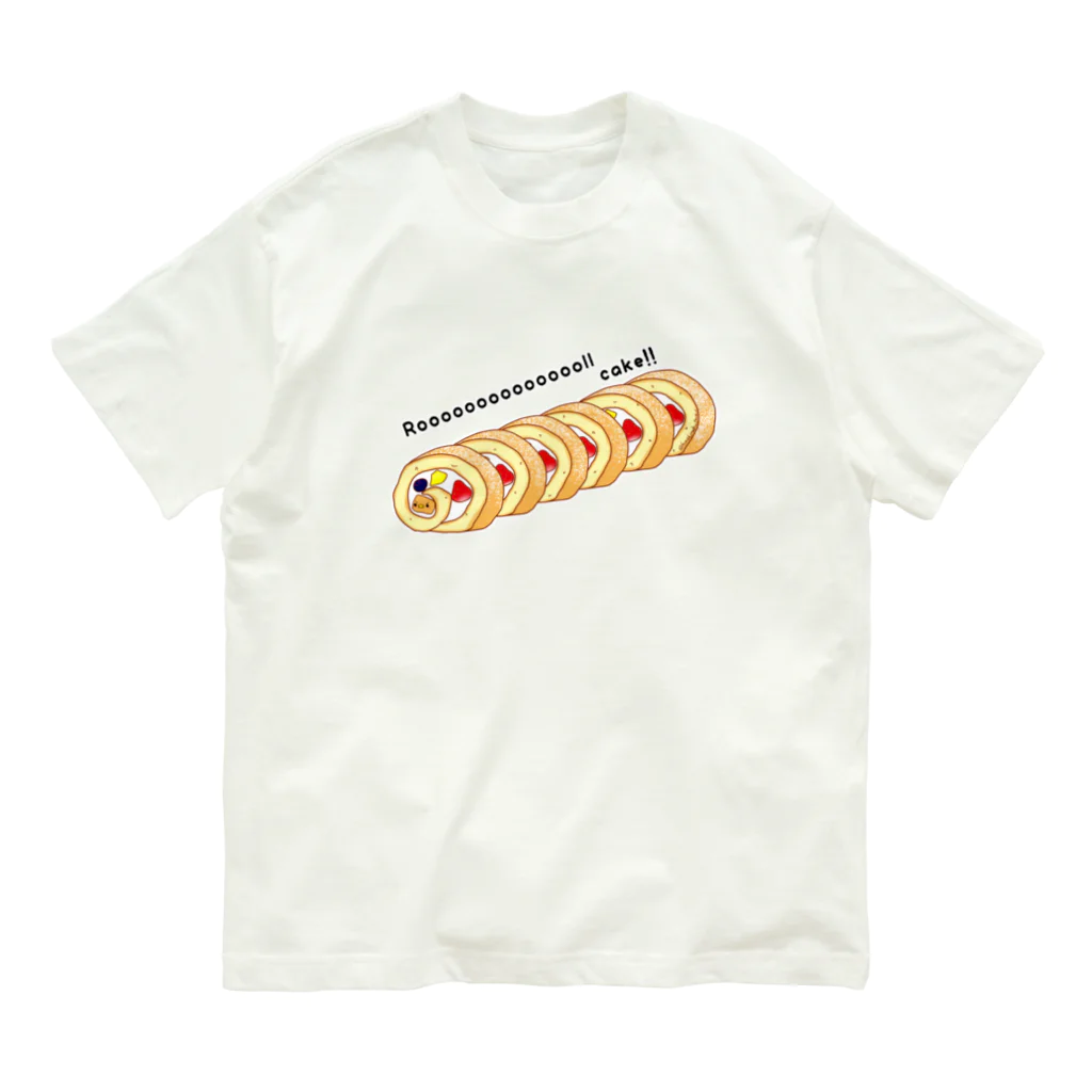 Draw freelyのロールケーキ Organic Cotton T-Shirt