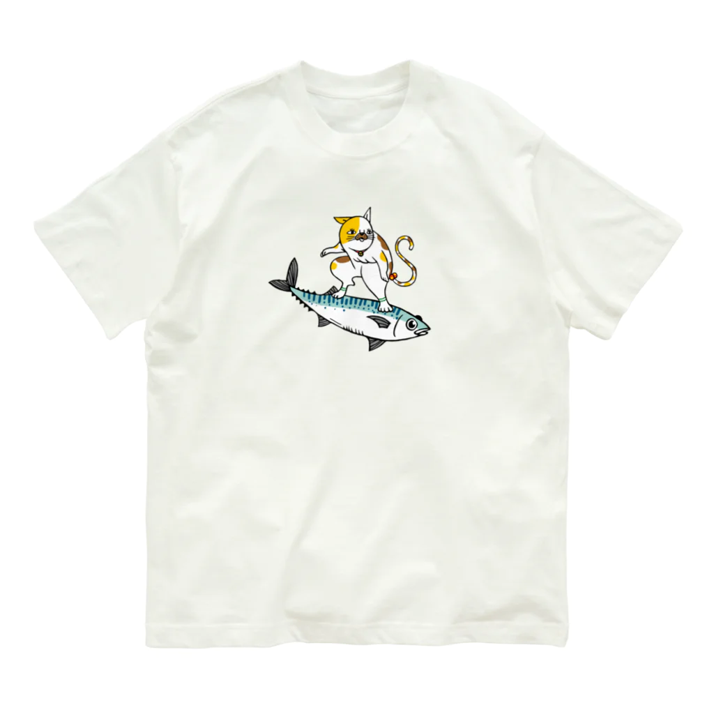 INANAKIの鯖猫 Organic Cotton T-Shirt