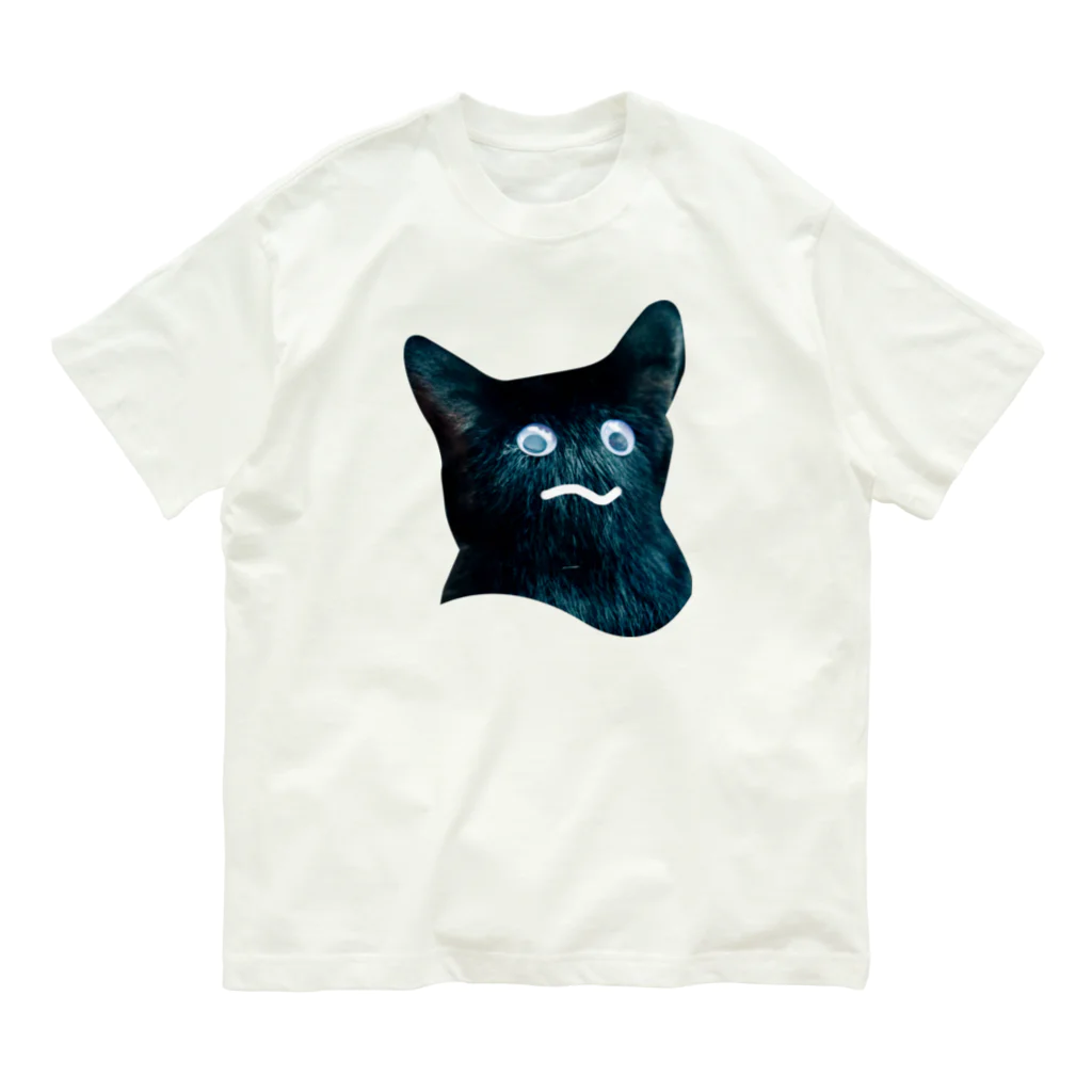 こいぬおじさんのおばけ猫 オーガニックコットンTシャツ