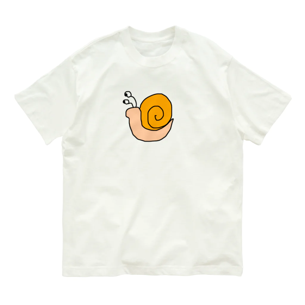 Table fruitのカタツムリ オーガニックコットンTシャツ