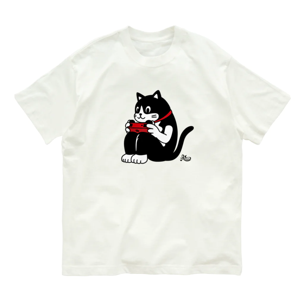 kocoon（コクーン）の猫背ゲーマー オーガニックコットンTシャツ