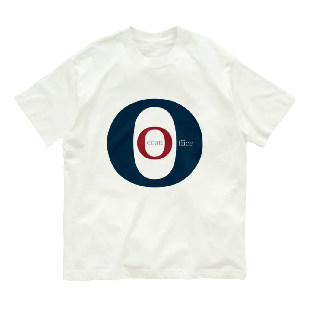 OCEAN OFFICEのオーシャンオフィスロゴ-ターゲット- オーガニックコットンTシャツ