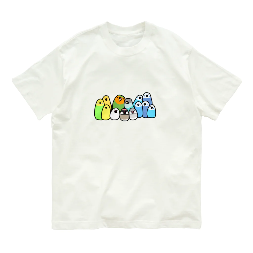 コッドの家の鳥たち オーガニックコットンTシャツ