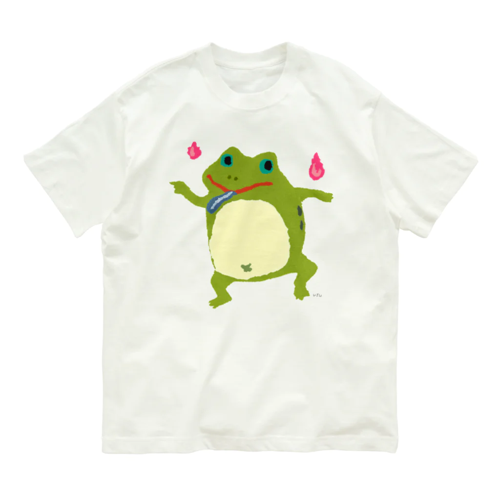 おばけ商店のおばけTシャツ＜でっかい大蝦蟇＞ Organic Cotton T-Shirt