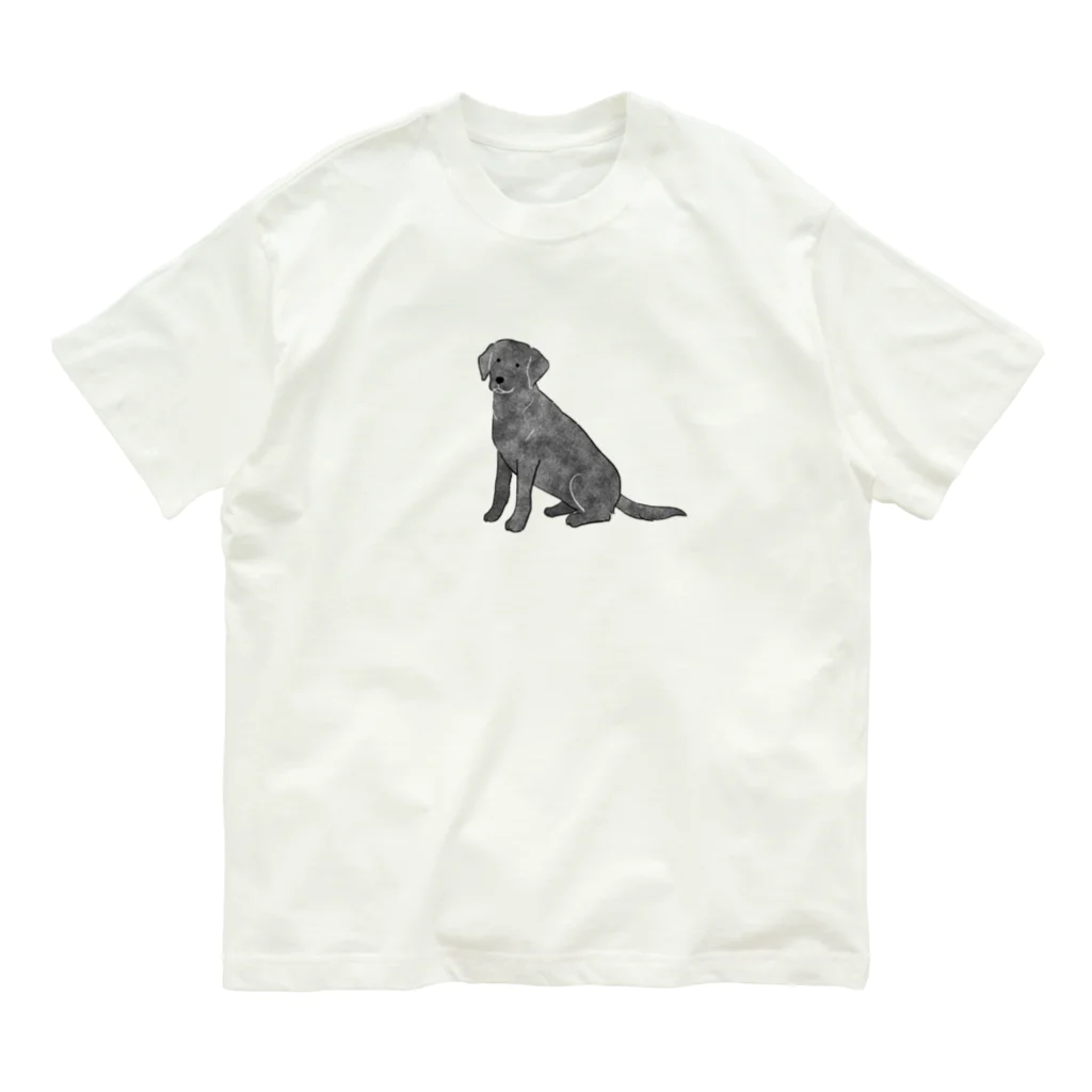 まいこ｜ほっこりイラスト🖌️の黒ラブ Organic Cotton T-Shirt