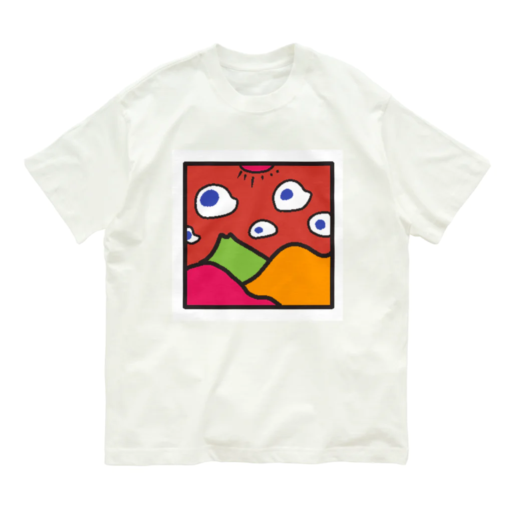 BLUE　SUNNY　SIDE　UP(ブルサニ)の空飛ぶブルサニ オーガニックコットンTシャツ