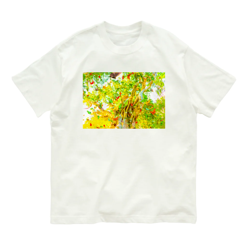 NEON LIGHT STARSのYOU are in wonderland*yellow Organic Cotton T-Shirt