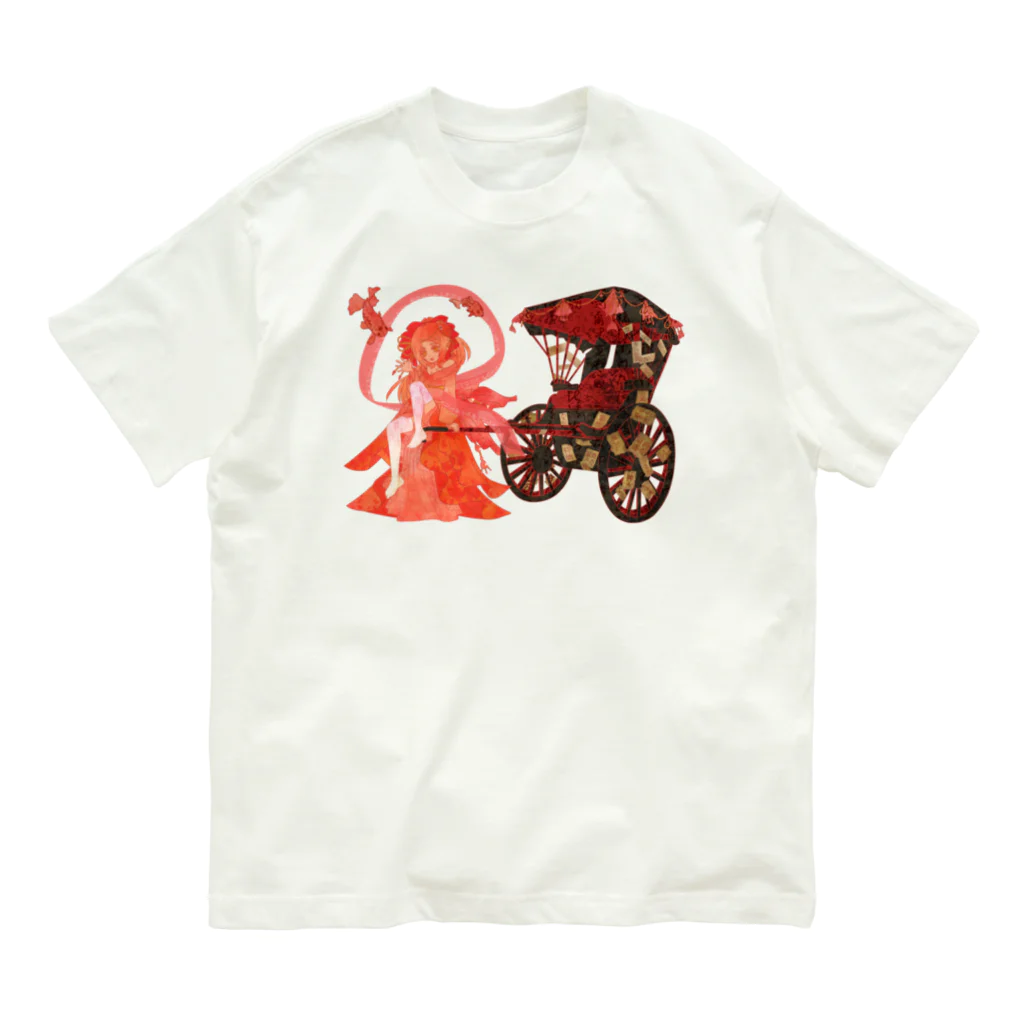 AbendFestの妖少女シリーズ★金魚姫 オーガニックコットンTシャツ