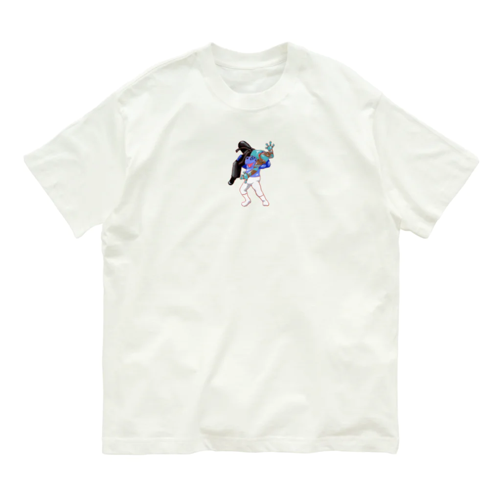 ACQUA_CUBO の-ケロレス-アルゼンチン・バックブリーカー Organic Cotton T-Shirt