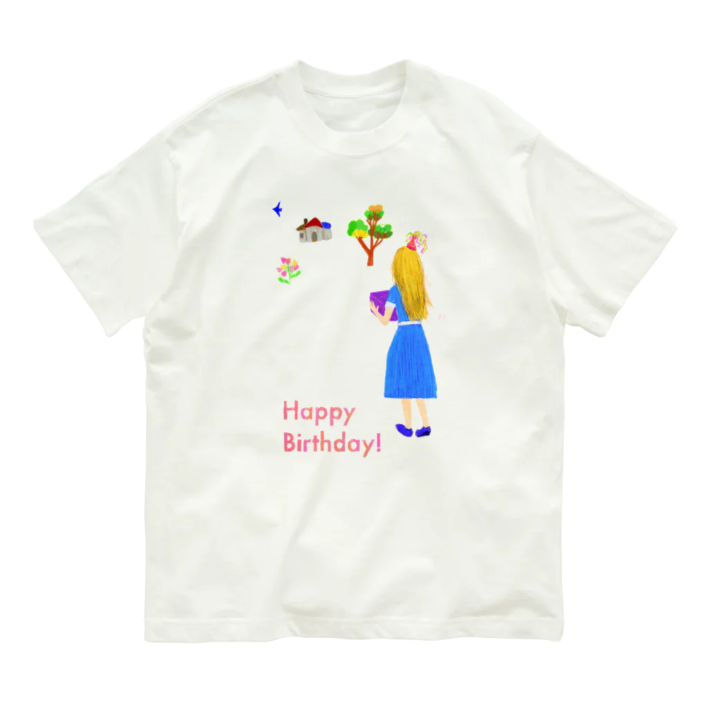 小川賀子のハッピーバースデー Organic Cotton T-Shirt