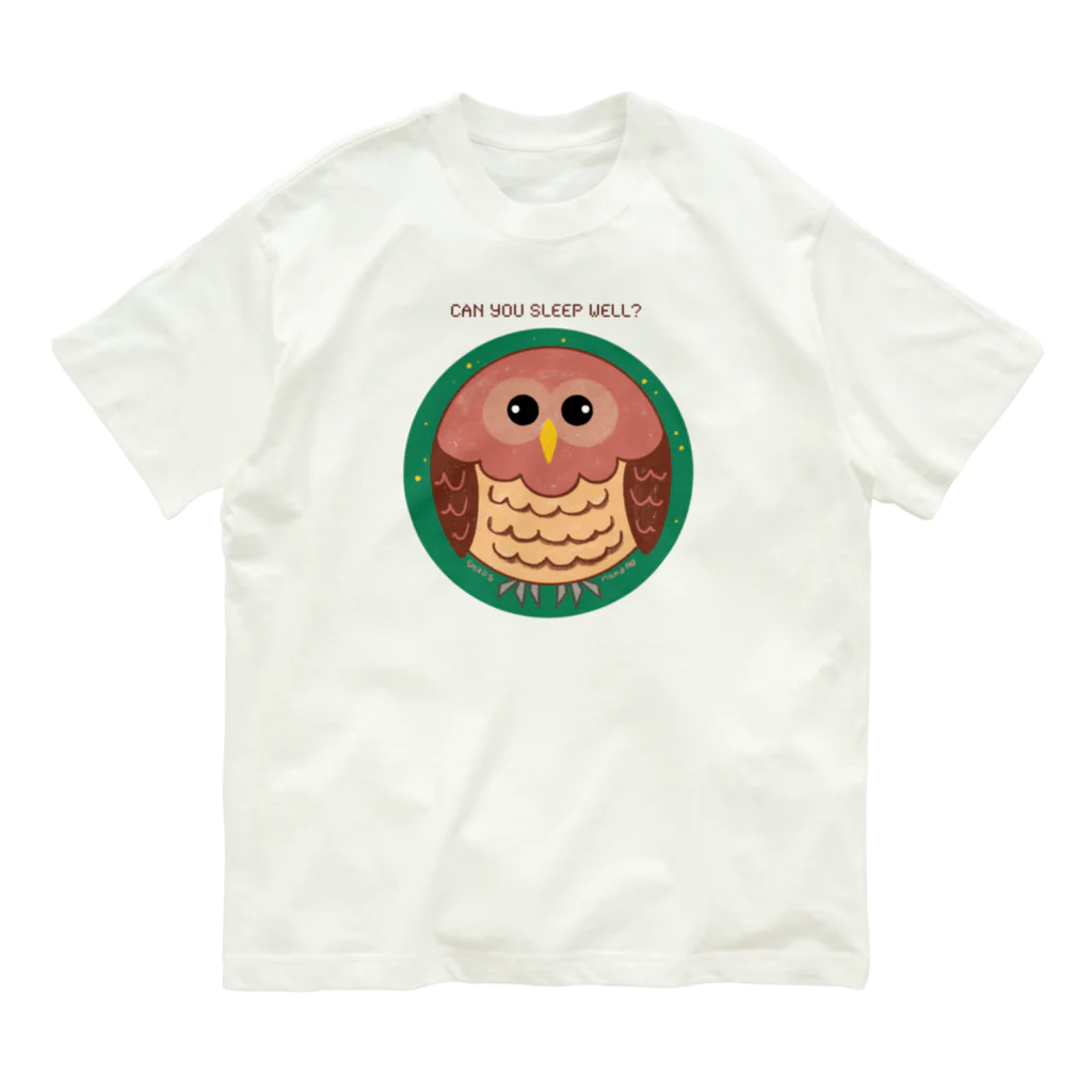 GOODS by smalls nakanoのみはりフクロウ Organic Cotton T-Shirt