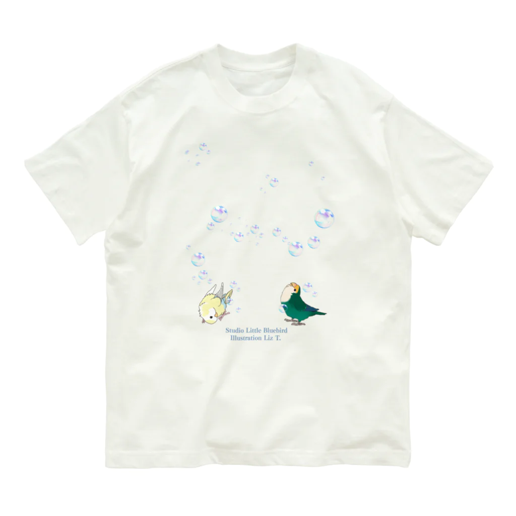 リズさんち🦜👶✨のシャボン玉りるせなちゃん Organic Cotton T-Shirt