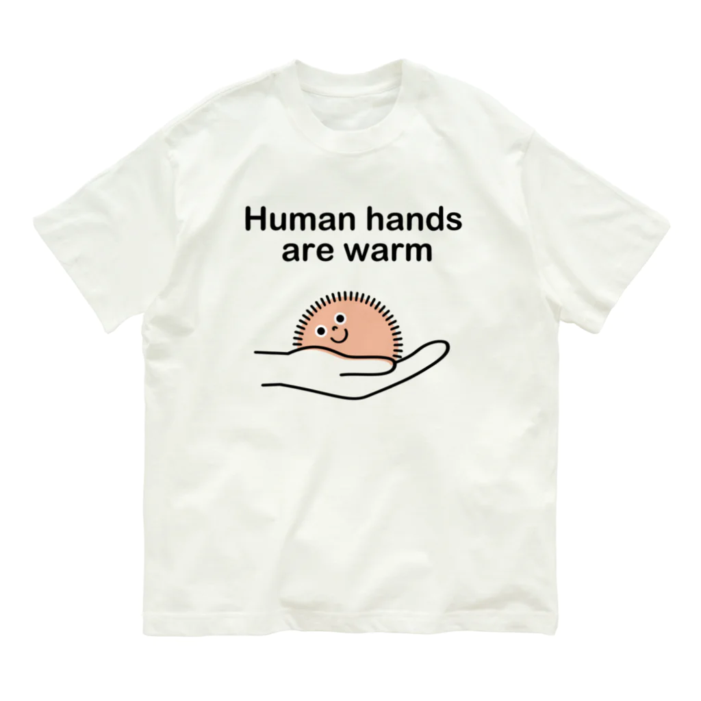 mapechiのhand - 手のぬくもり - オーガニックコットンTシャツ