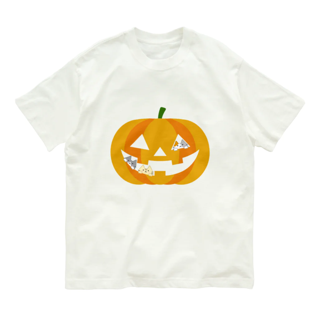 めいぷるのかぼちゃにゃ Organic Cotton T-Shirt