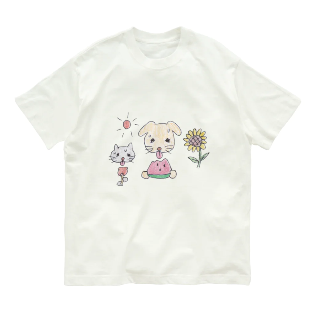 𝐄𝐁𝐈 𝐋'𝐈𝐌𝐈𝐍𝐀𝐋のすいか犬 Organic Cotton T-Shirt