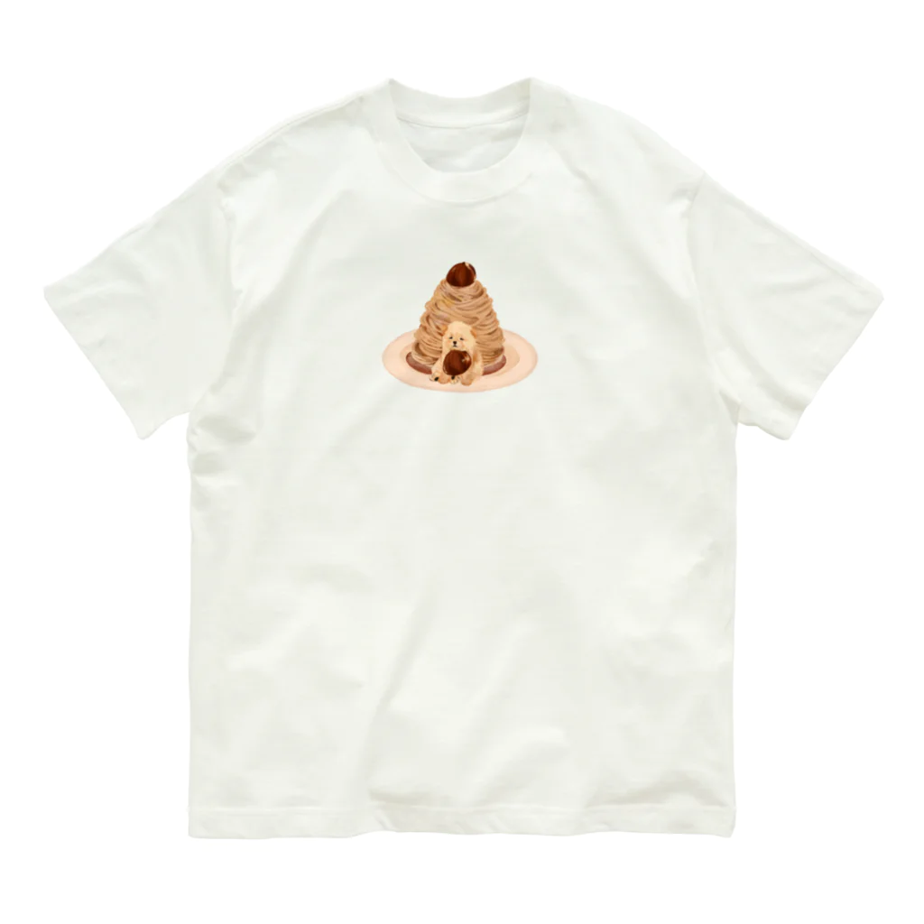 in the eyesのチャウチャウのモンブラン Organic Cotton T-Shirt