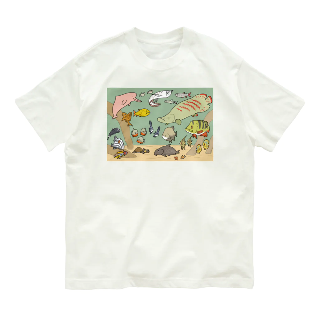 幻想水系branch　byいずもり・ようのAMAZONIA Organic Cotton T-Shirt