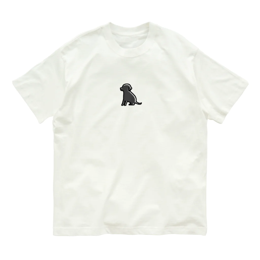 Ogata Dogs.の黒ラブ Retriever オーガニックコットンTシャツ