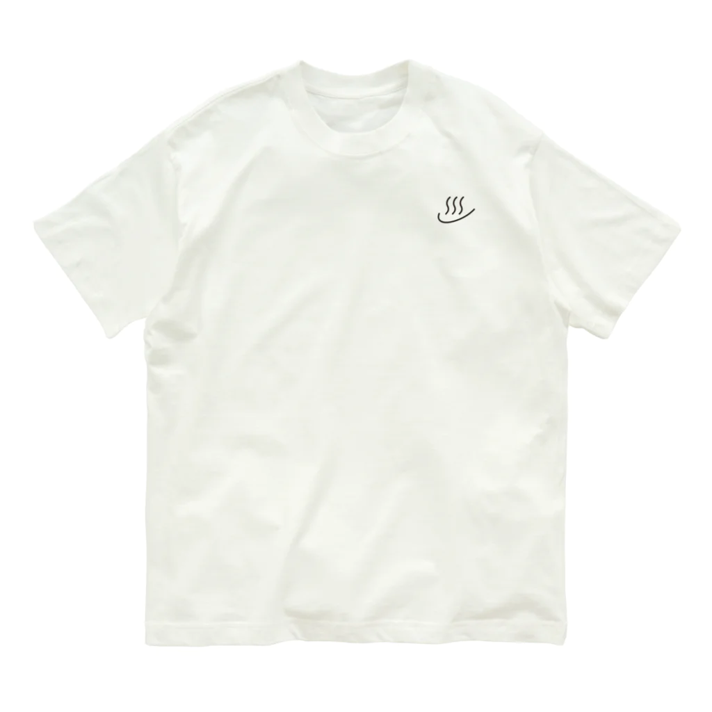 ユキチのサウナ好き／お風呂好きにオススメ！逆さクラゲロゴ シンプルVer. Organic Cotton T-Shirt