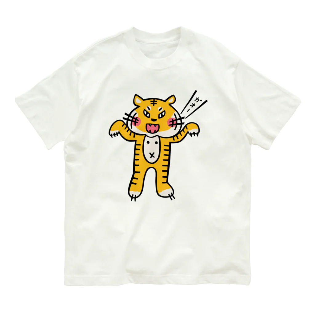 okamemonoの寅 オーガニックコットンTシャツ