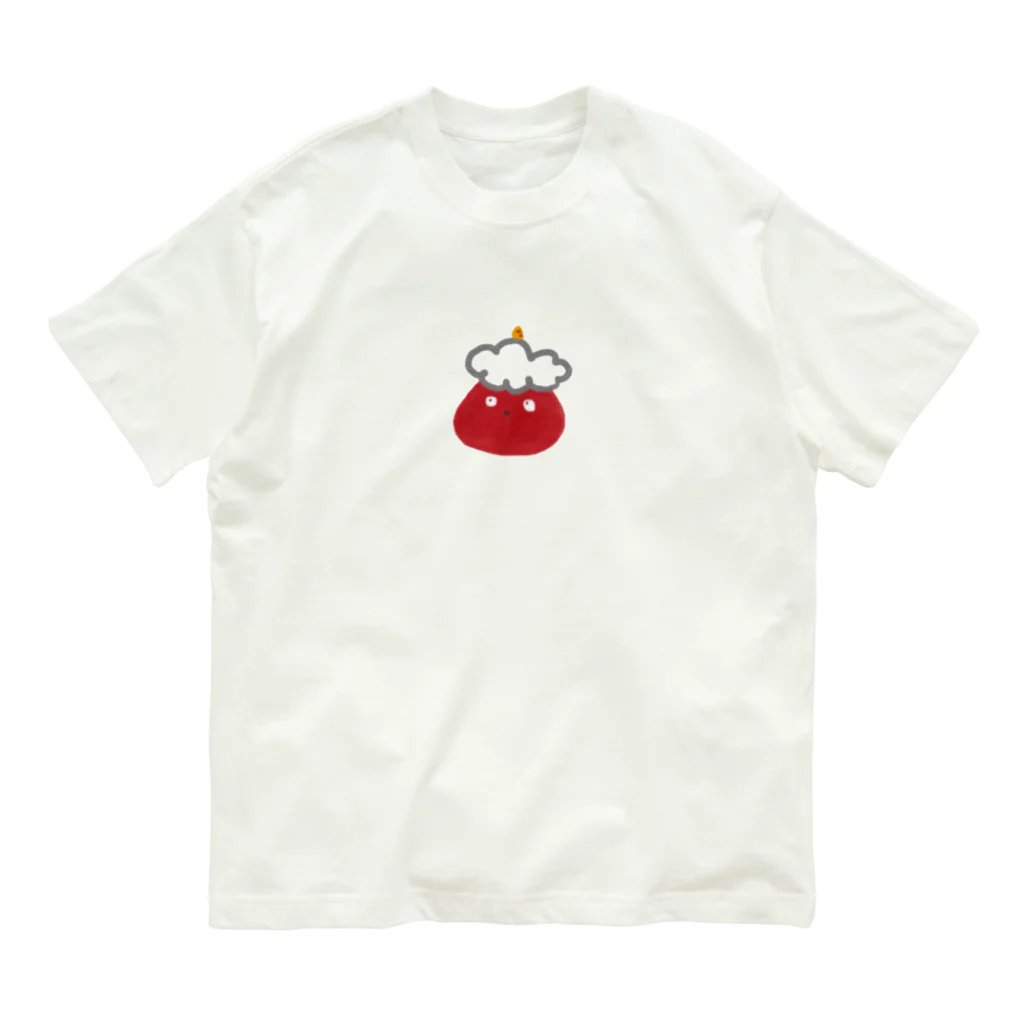 イラストレーター yasijunの赤鬼くん。 オーガニックコットンTシャツ