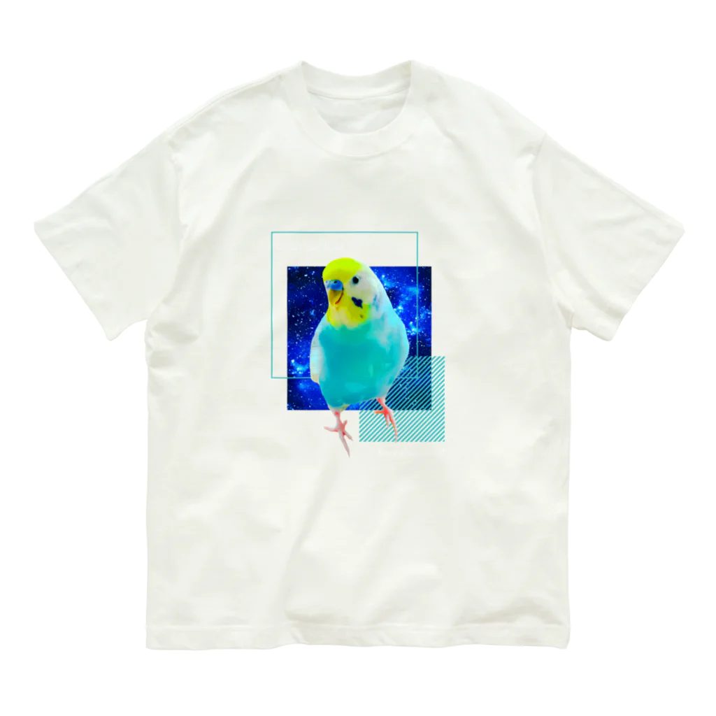 むーむー小屋のちびちゃんです！濃いめ用　青 Organic Cotton T-Shirt