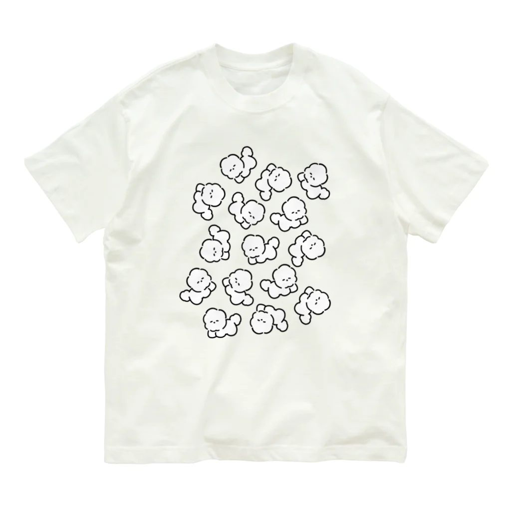 ふわふわのふわふわわんちゃん オーガニックコットンTシャツ