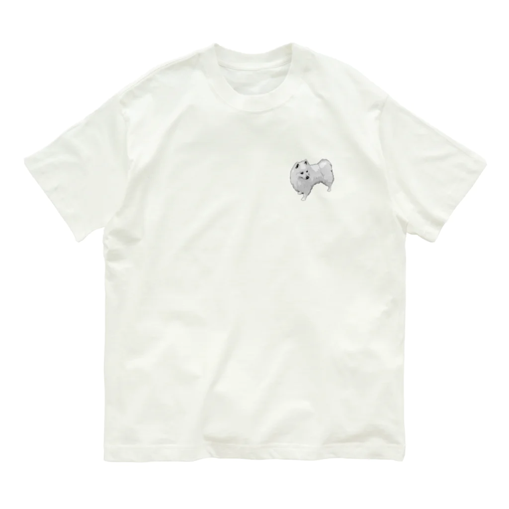 もふもふワンコのスピッツ Organic Cotton T-Shirt