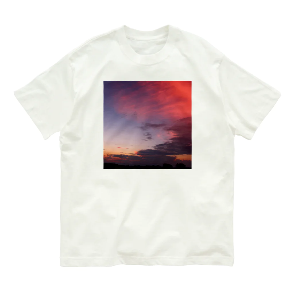 粋夏〜すいか〜の夏、夕焼け 2 オーガニックコットンTシャツ