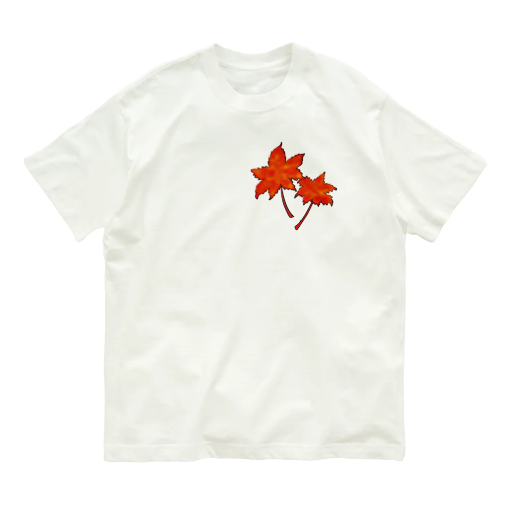 それいゆの紅葉 オーガニックコットンTシャツ