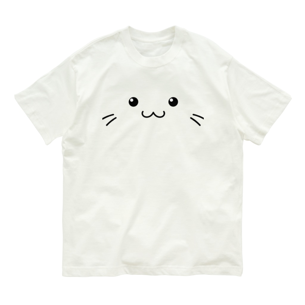 猫の顔イラスト みやた家ショップ Miyatake のオーガニックコットンtシャツ通販 Suzuri スズリ