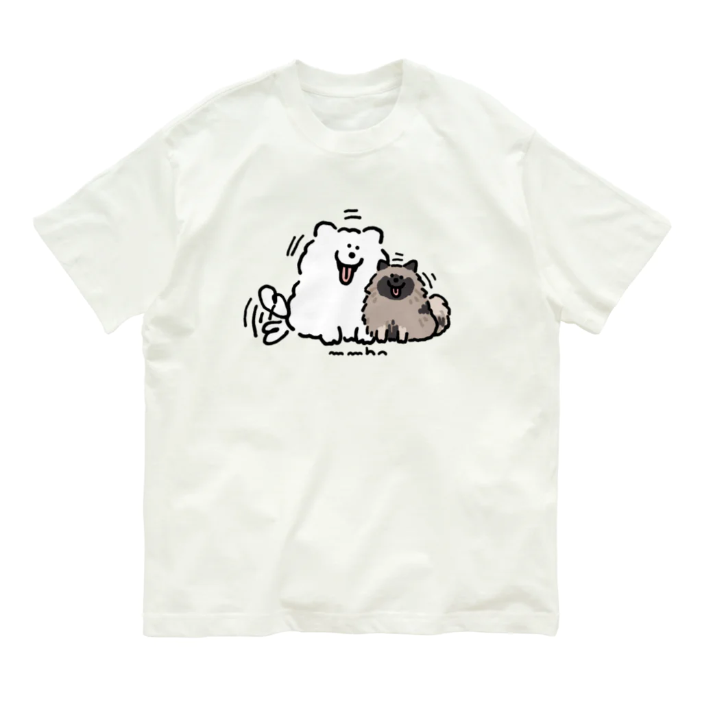 mmhnのサモエドとキースホンド Organic Cotton T-Shirt