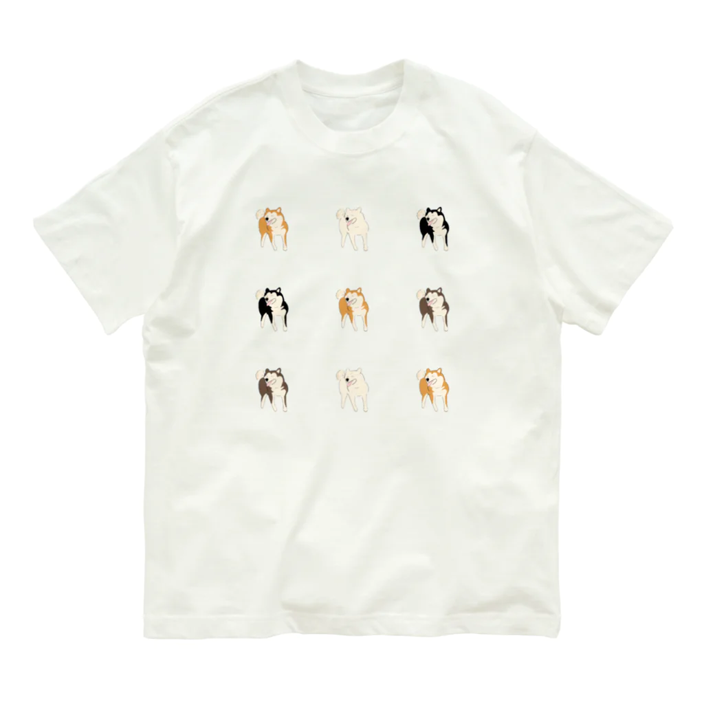 柴犬の里の楽しそうな柴犬Tシャツ Organic Cotton T-Shirt