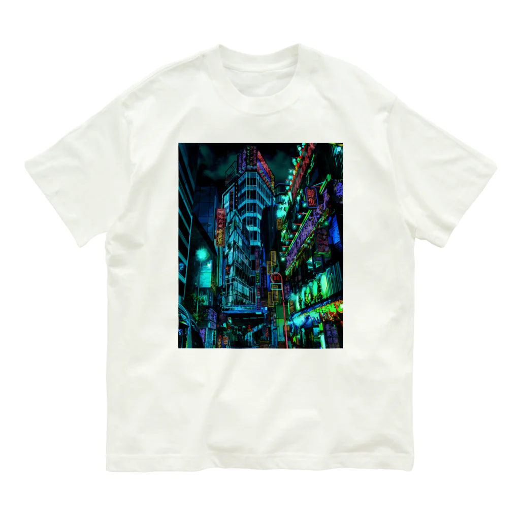 aero_acidのcyberpunk  tokyo オーガニックコットンTシャツ