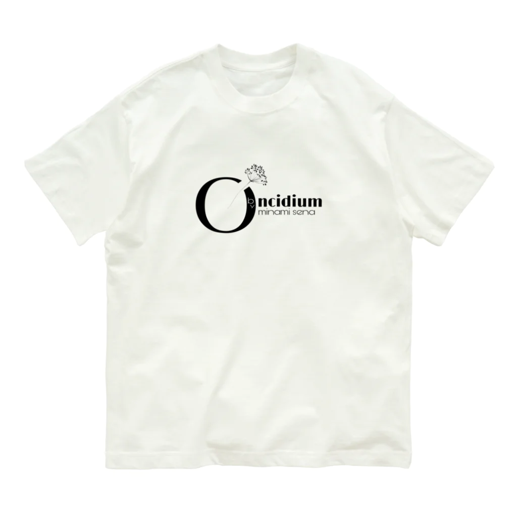 Oncidium  by minamisenaのLogo シンプル オーガニックコットンTシャツ