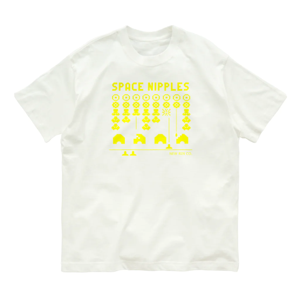 new-rinのSPACE NIPPLES オーガニックコットンTシャツ