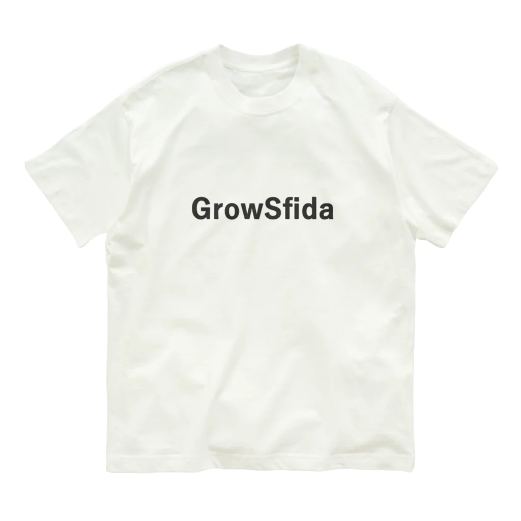 グロースフィーダストアのGrowSfidaロゴ オーガニックコットンTシャツ