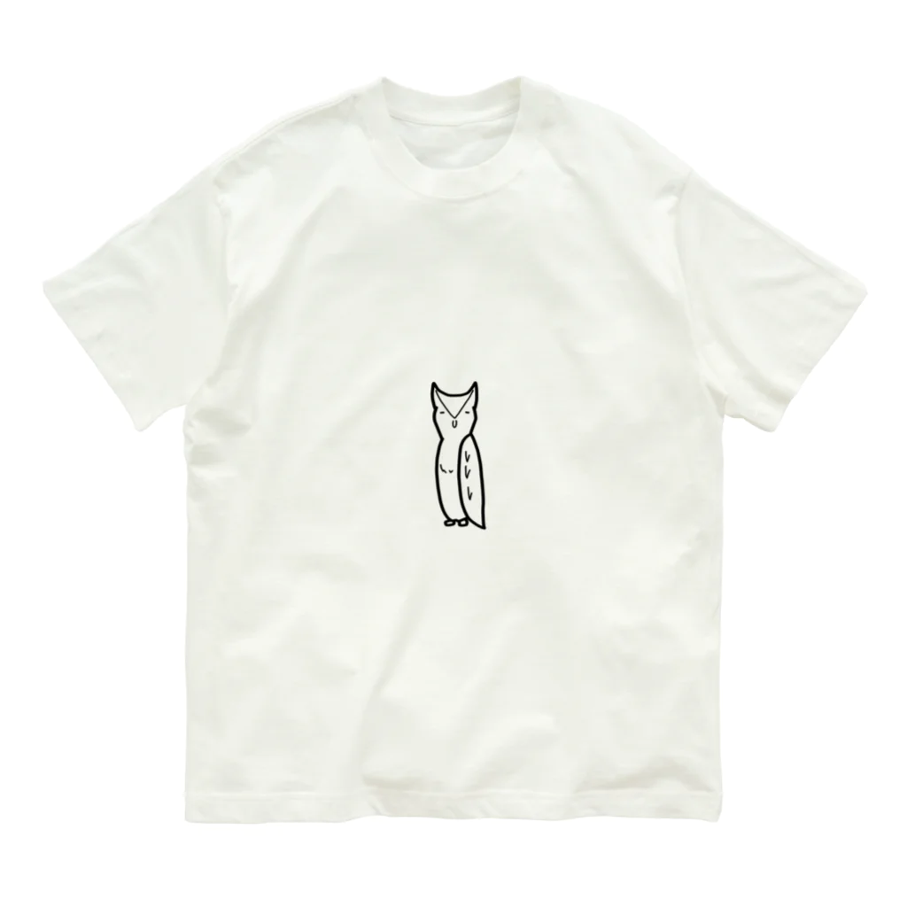 電卓商店SUZURI店の細ハズク（コノハズク） Organic Cotton T-Shirt