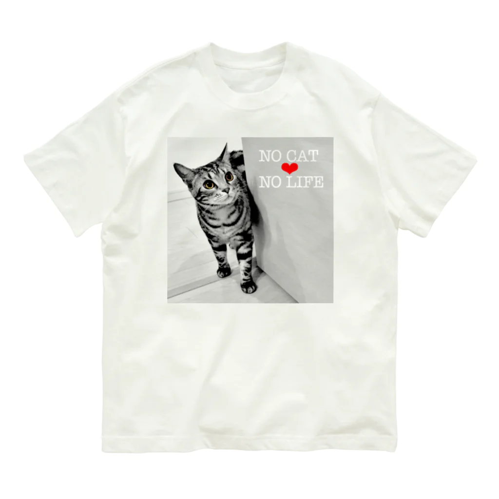 American Shorthair’s shopのあめしょのやつ3 オーガニックコットンTシャツ