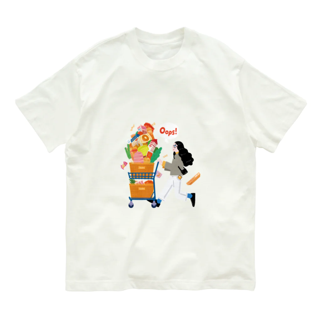 KOUHOKU_GARDENのAutumn Shopping(クリア) オーガニックコットンTシャツ