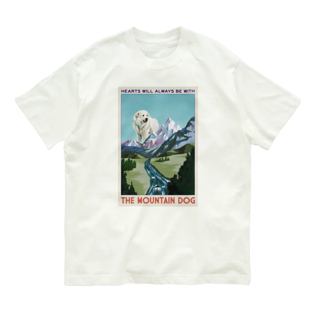 OOKIIINUのTHE MOUNTAIN DOG オーガニックコットンTシャツ