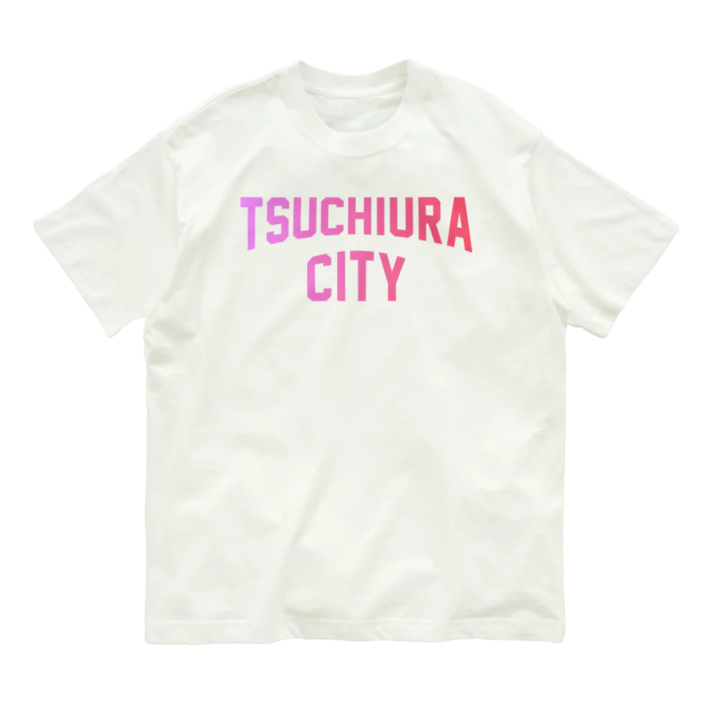 JIMOTOE Wear Local Japanの土浦市 TSUCHIURA CITY ロゴピンク オーガニックコットンTシャツ