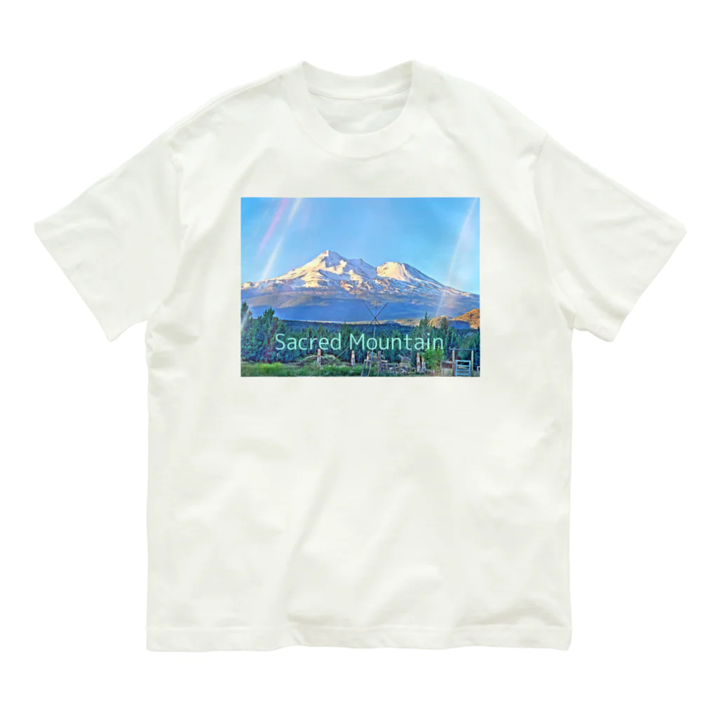 dragon85のSacred Mountain オーガニックコットンTシャツ